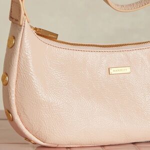 Hammitt Women's Becker Small Pebbled Leather Shoulder Bag Champagne Pink